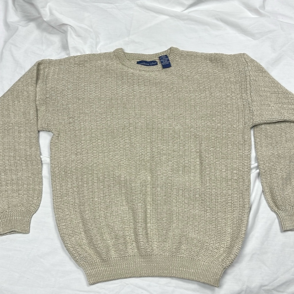 Stone Colored 100% cotton Northern Isles Sweater